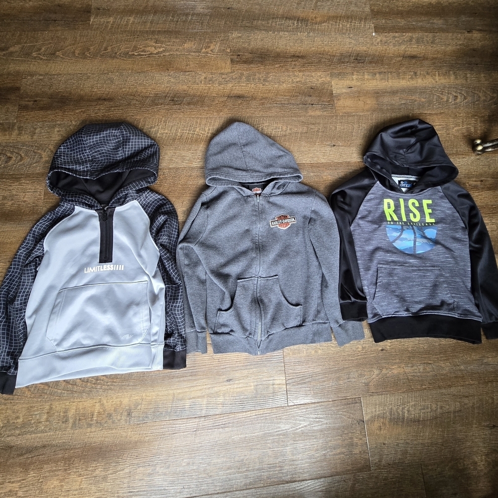 Boys Hoodie Bundle Size 6 7 Harley Davidson Athletic Works NXT GEN